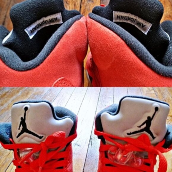 Air Jordan 5 Retro BG Red Suede, Size US M6(Y), W7.5 - Picture 10 of 16